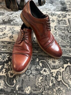 Stacey Adams | Shoes | Stacey Adams Bayne Leather Cap Toe Double Monk Strap  Dress Shoes Mens Size 2m | Poshmark